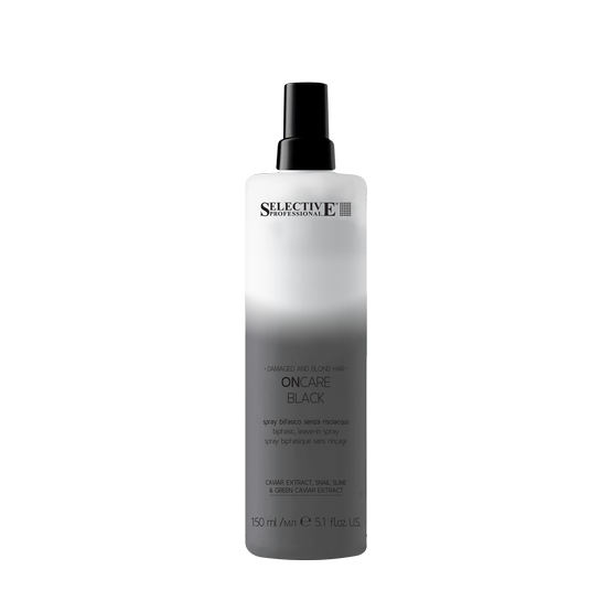 Selective Professional OnCare Black Leave-in Spray - Bezoplachový sprej s kaviárem a šnečím extraktem 150 ml